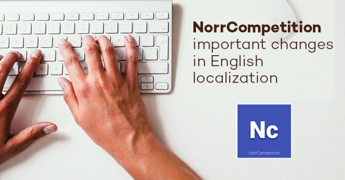 NorrCompetition: important changes in English localization