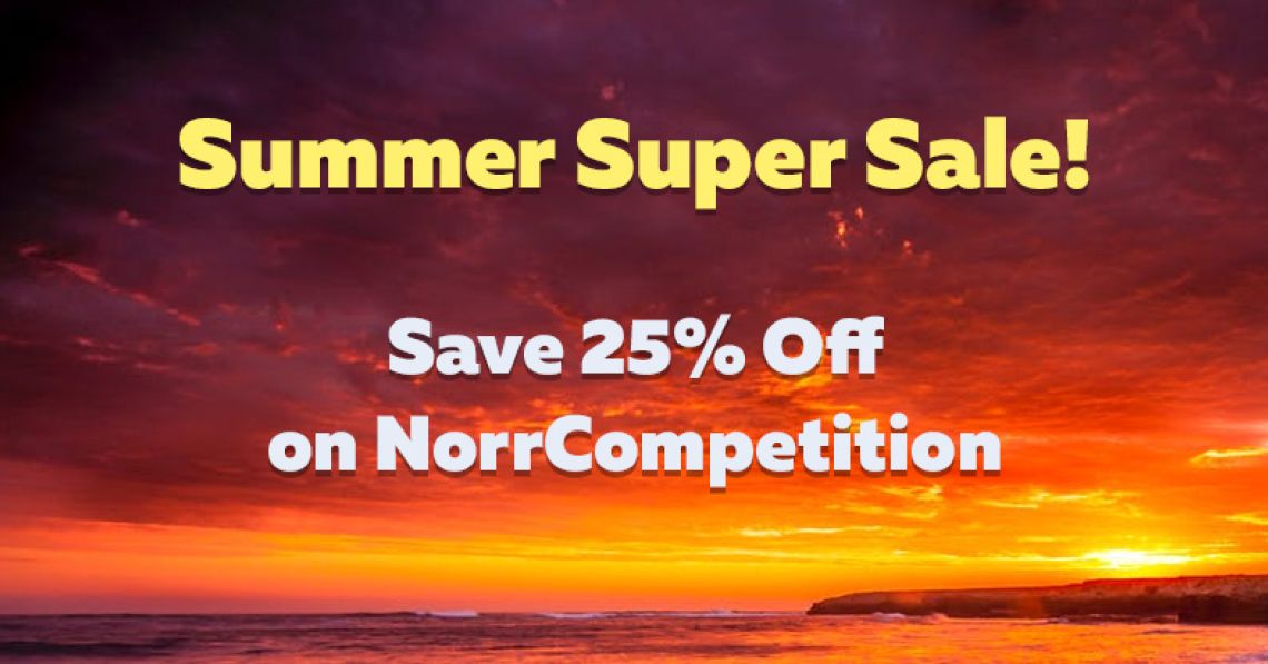 Summer Super Sale! Get 25% Off on NorrCompetition (updated)