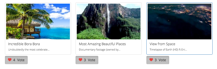 List of Entries with thumbnails in NorrCompetition