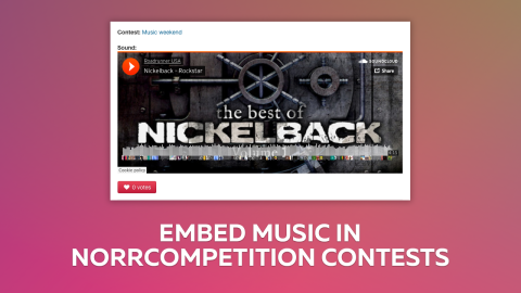 Create music contests with NorrCompetition