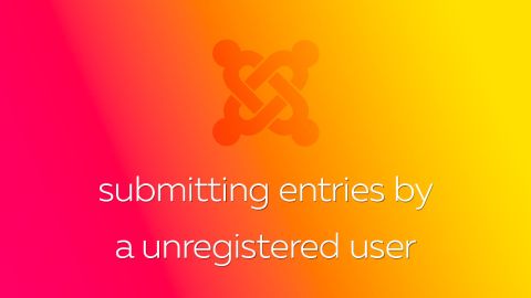 Submitting entries by a unregistered user