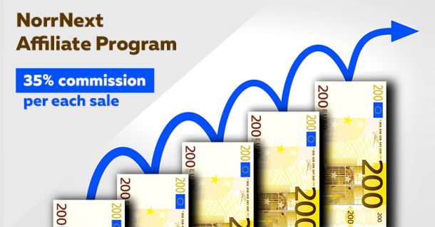 NorrNext Affiliate Program: 35% commission per each sale!